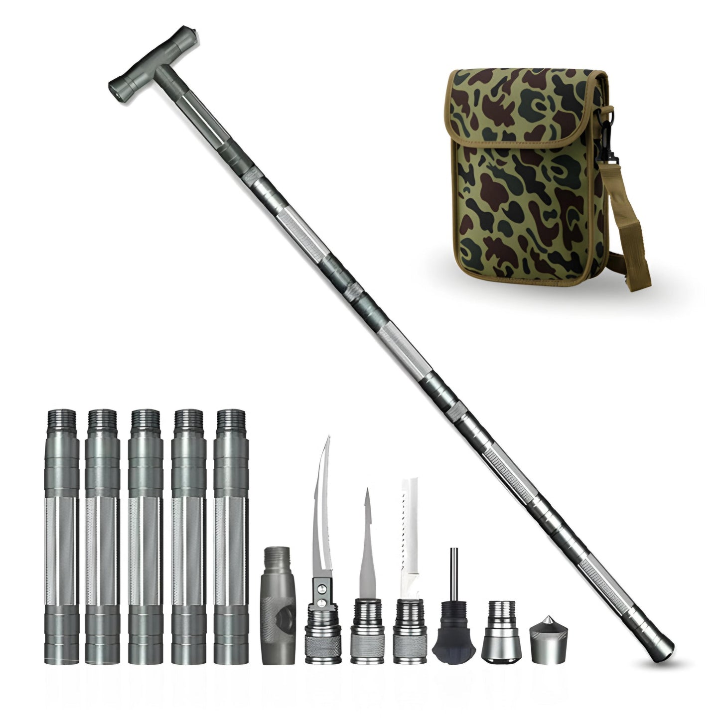 Multifunctional Survival Hiking Pole