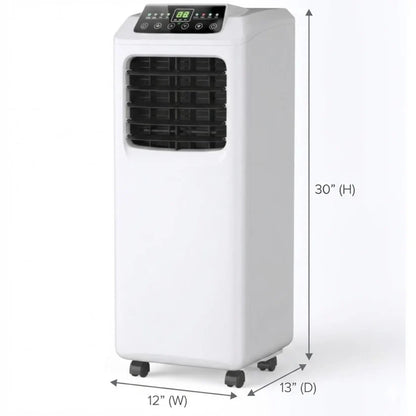9000 BTU Portable Air Conditioner with Built-in Dehumidifier and Remote Control