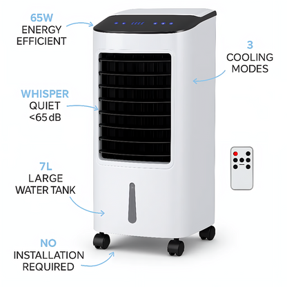 Frostenix™ Best Portable Air Conditioner Stand Up Room Cooler Indoor AC Unit (Windowless) for Bedroom, Home & Office