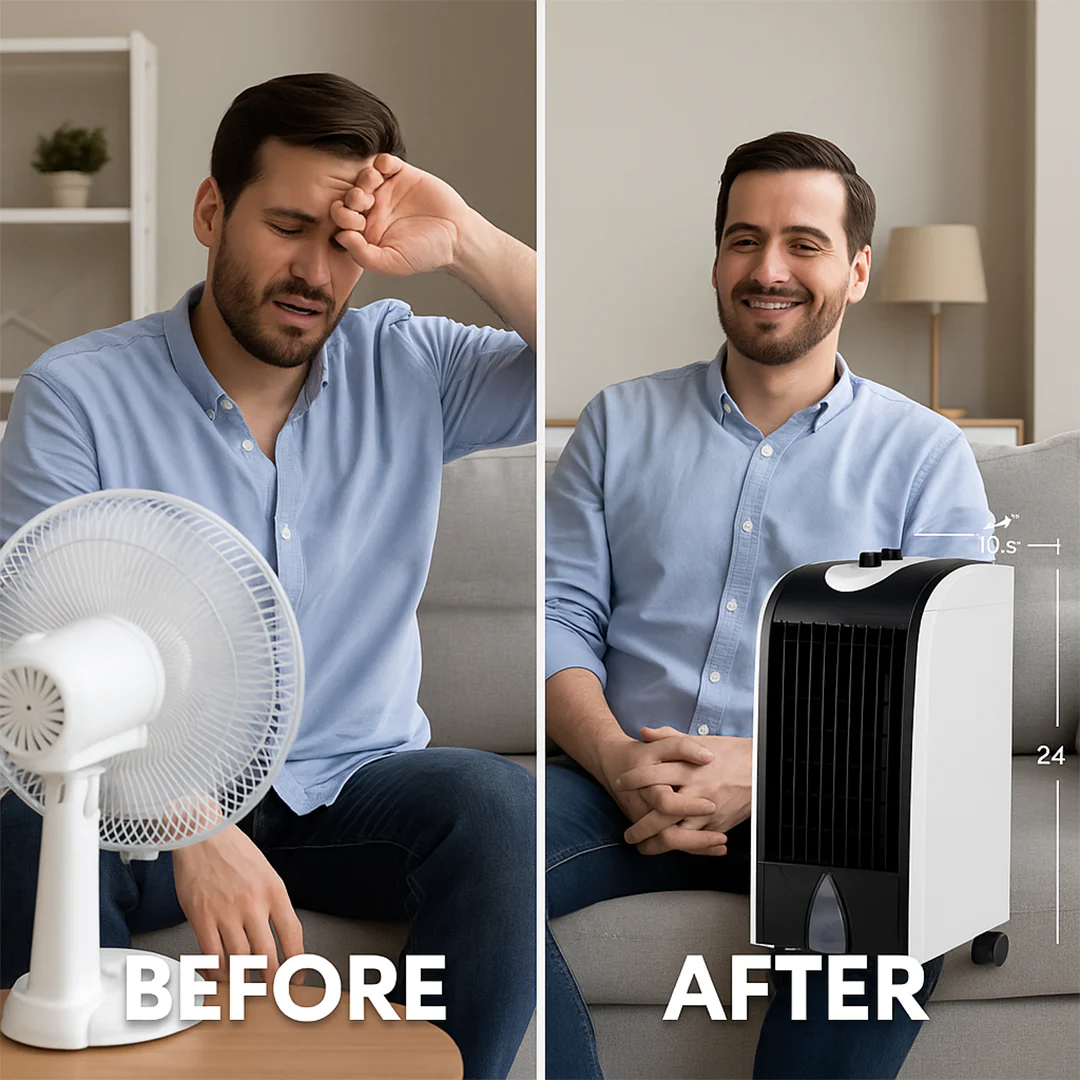 Glacio Best Portable Air Conditioner Stand Up Room Cooler Indoor AC Unit (Windowless)